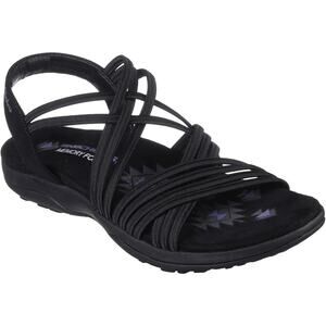 Skechers Women's Reggae Slim Sunnyside Sandals Black 10